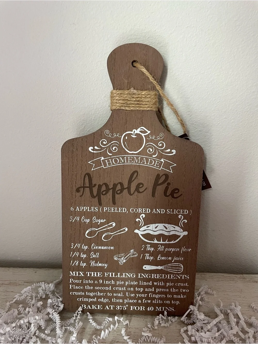 Rustic Brown Wooden Recipe Cutting Board Decor  - Pick One